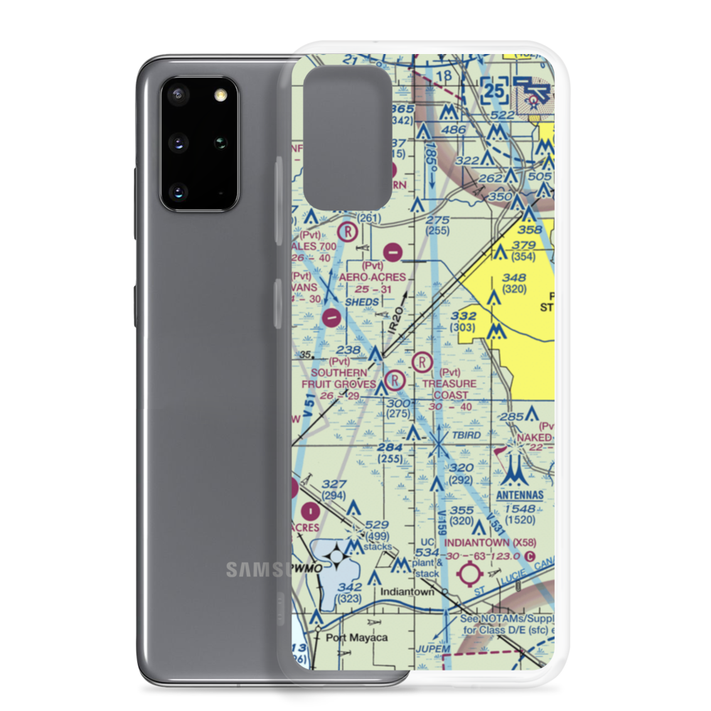 Treasure Coast Airpark (FL37) VFR Sectional Samsung Case Samsung Galaxy S20 Plus model shown