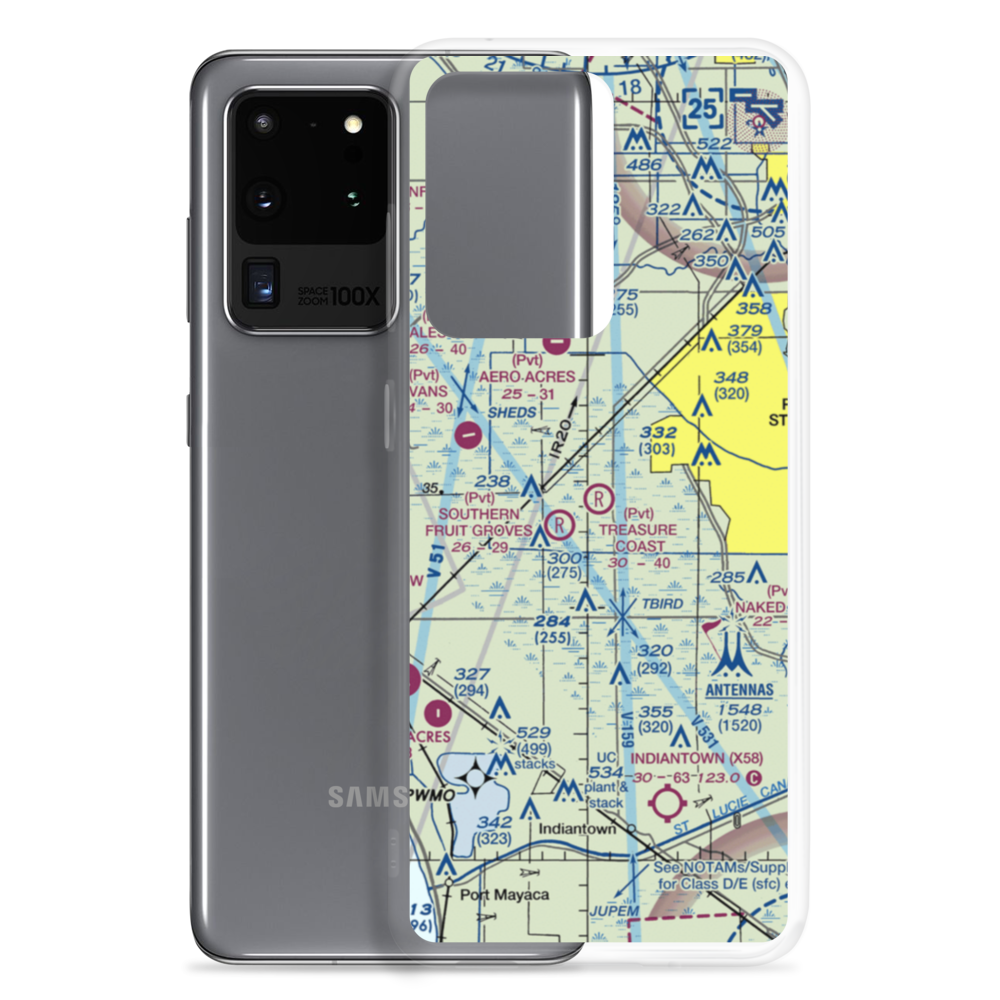 Treasure Coast Airpark (FL37) VFR Sectional Samsung Case Samsung Galaxy S20 Ultra model shown