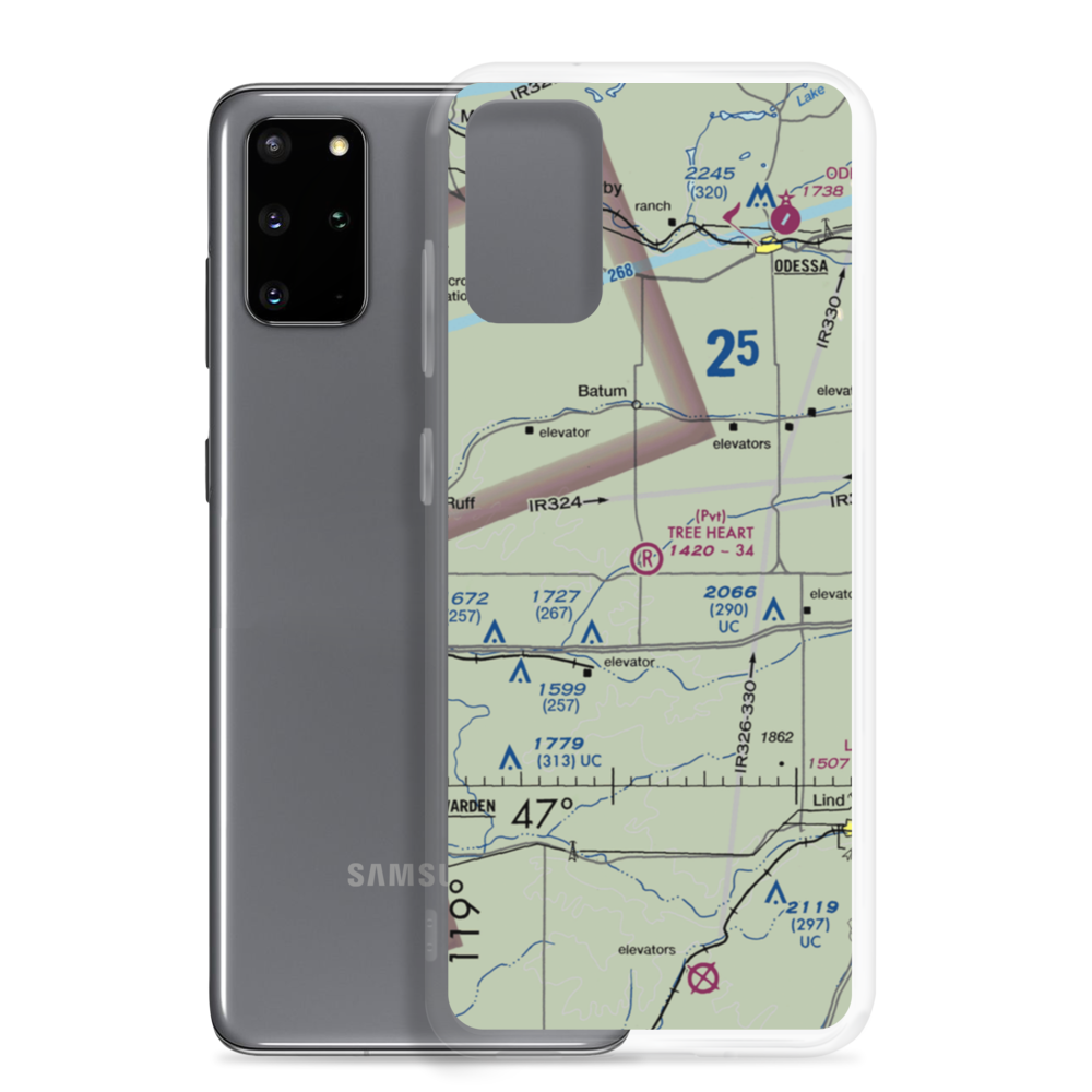 Tree Heart Ranch Airport (8WA5) VFR Sectional Samsung Case Samsung Galaxy S20 Plus model shown
