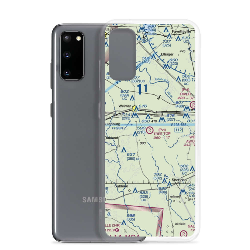 Tree Top Air Airport (TT00) VFR Sectional Samsung Case Samsung Galaxy S20 model shown