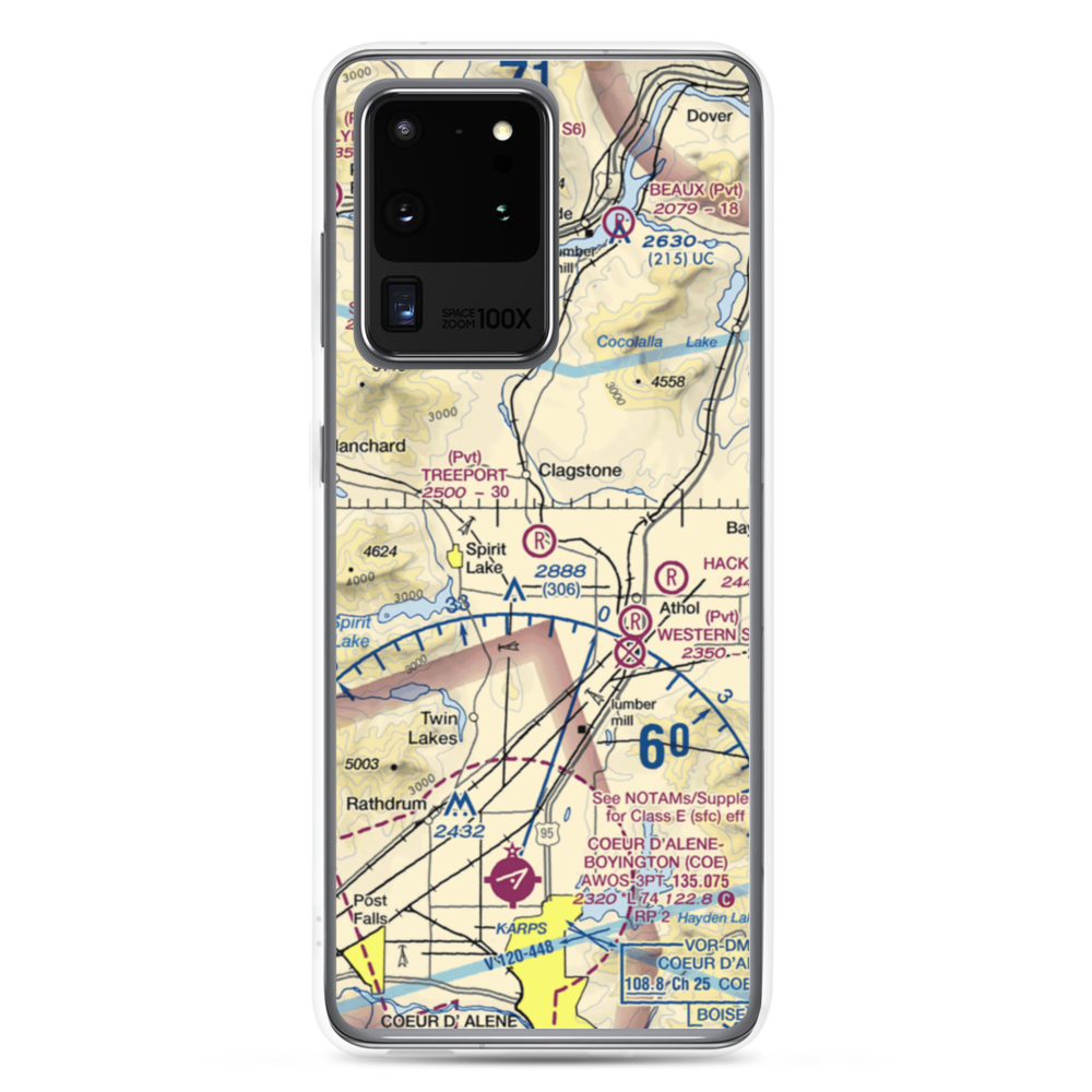 Treeport Airport (ID22) VFR Sectional Samsung Case Samsung Galaxy S20 Ultra model shown