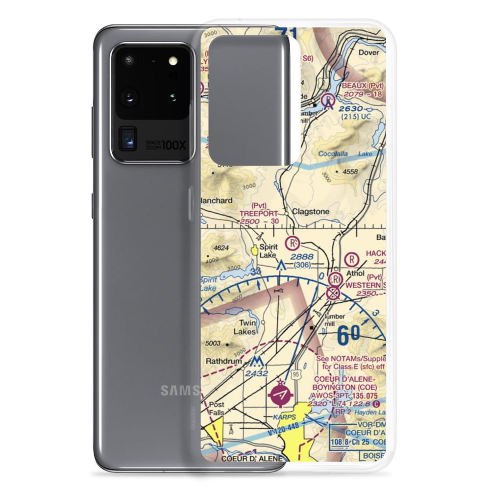 Treeport Airport (ID22) VFR Sectional Samsung Case Samsung Galaxy S20 Ultra model shown
