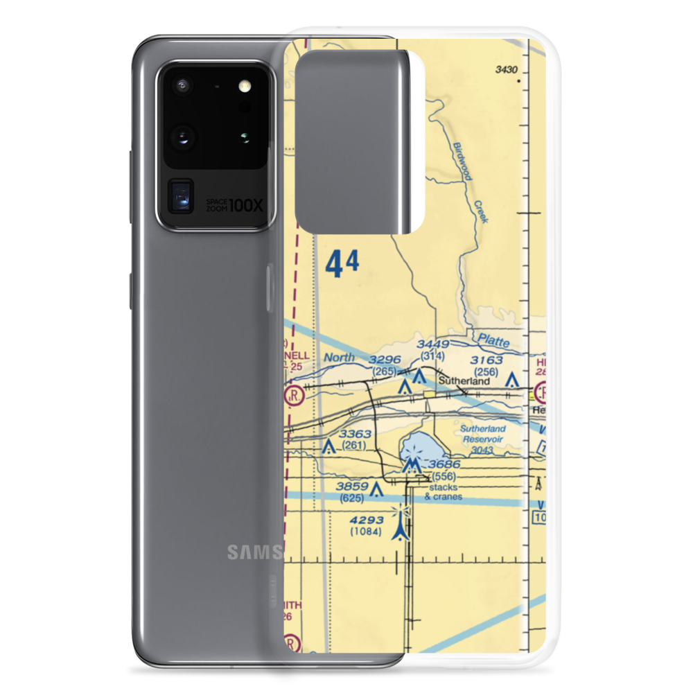 Trego Airport (5NE5) VFR Sectional Samsung Case Samsung Galaxy S20 Ultra model shown