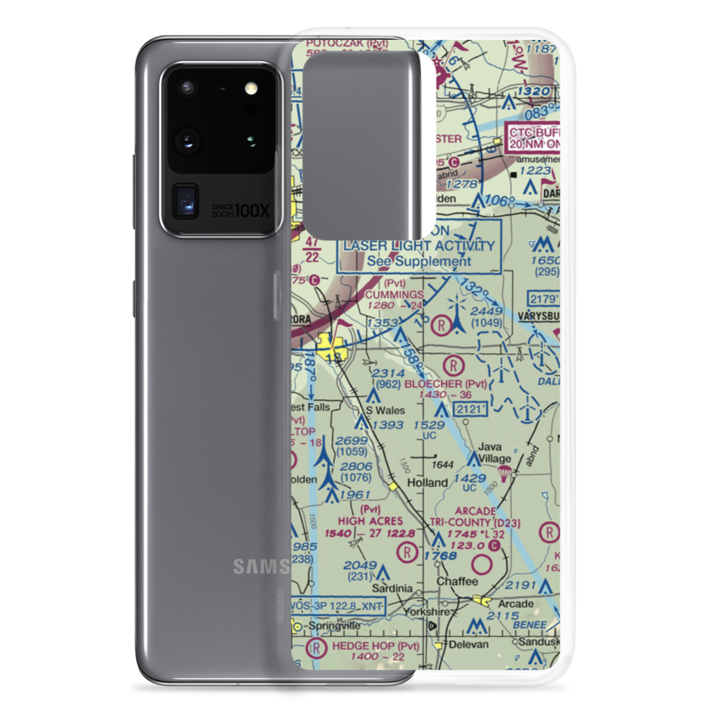 Treichler Farm Airport (5NK9) VFR Sectional Samsung Case Samsung Galaxy S20 Ultra model shown