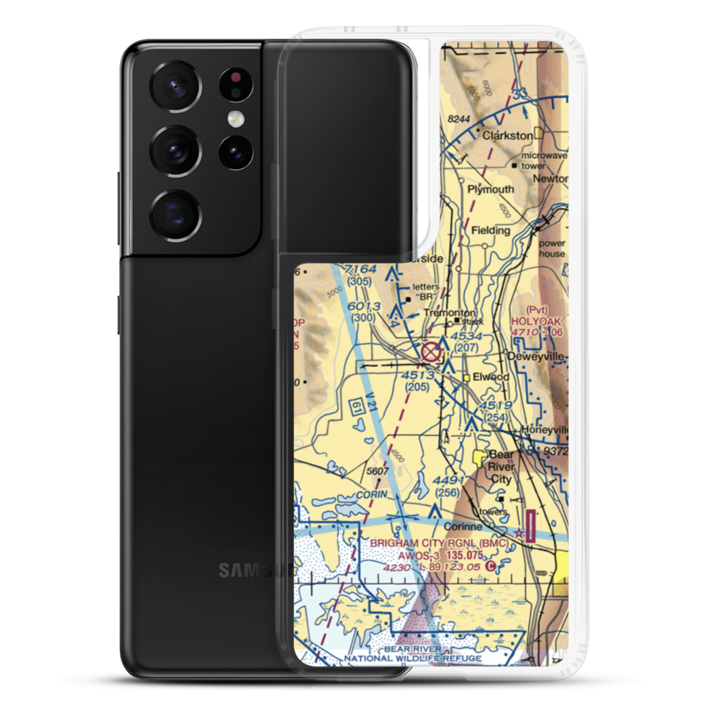Tremonton Municipal Airport (U27) VFR Sectional Samsung Case Samsung Galaxy S21 Ultra model shown