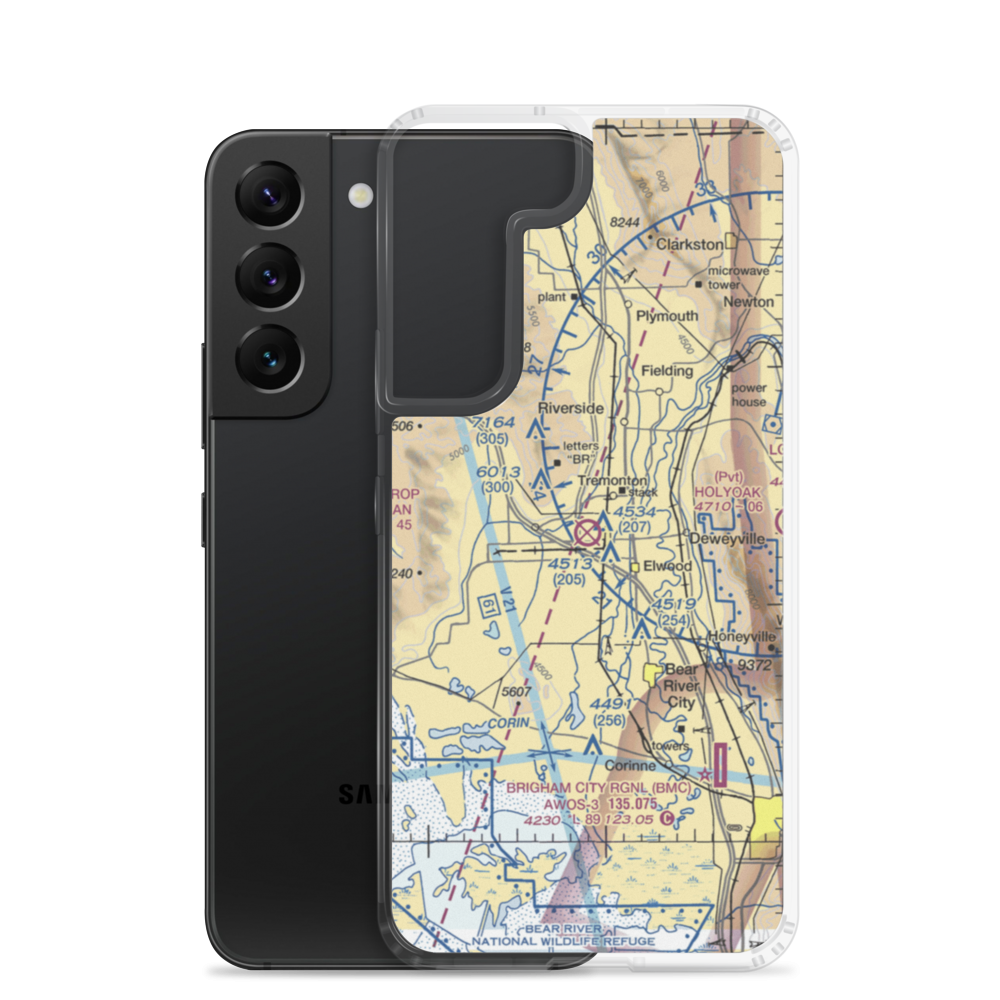 Tremonton Municipal Airport (U27) VFR Sectional Samsung Case Samsung Galaxy S22 model shown