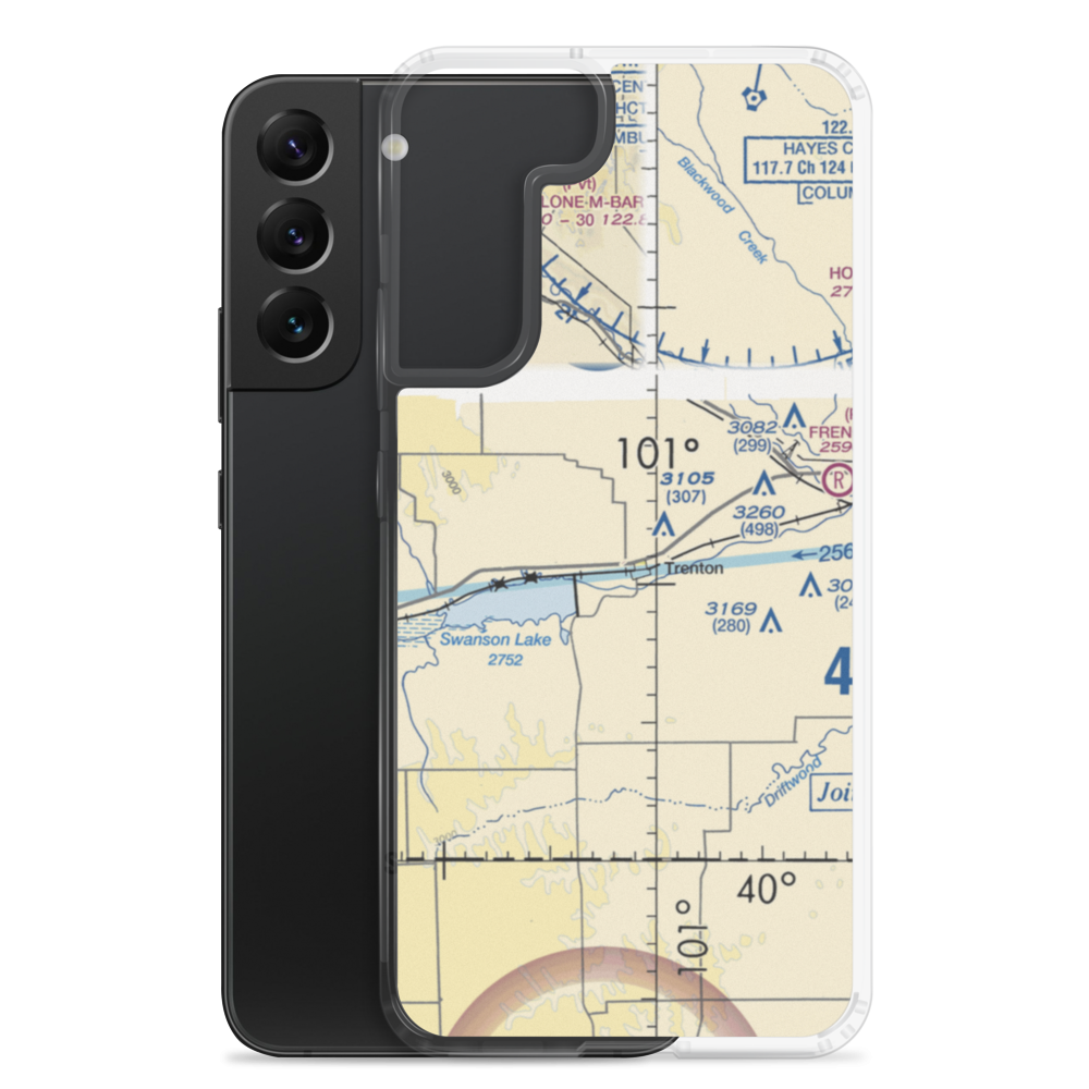 Trenton Municipal Airport (9V2) VFR Sectional Samsung Case Samsung Galaxy S22 Plus model shown