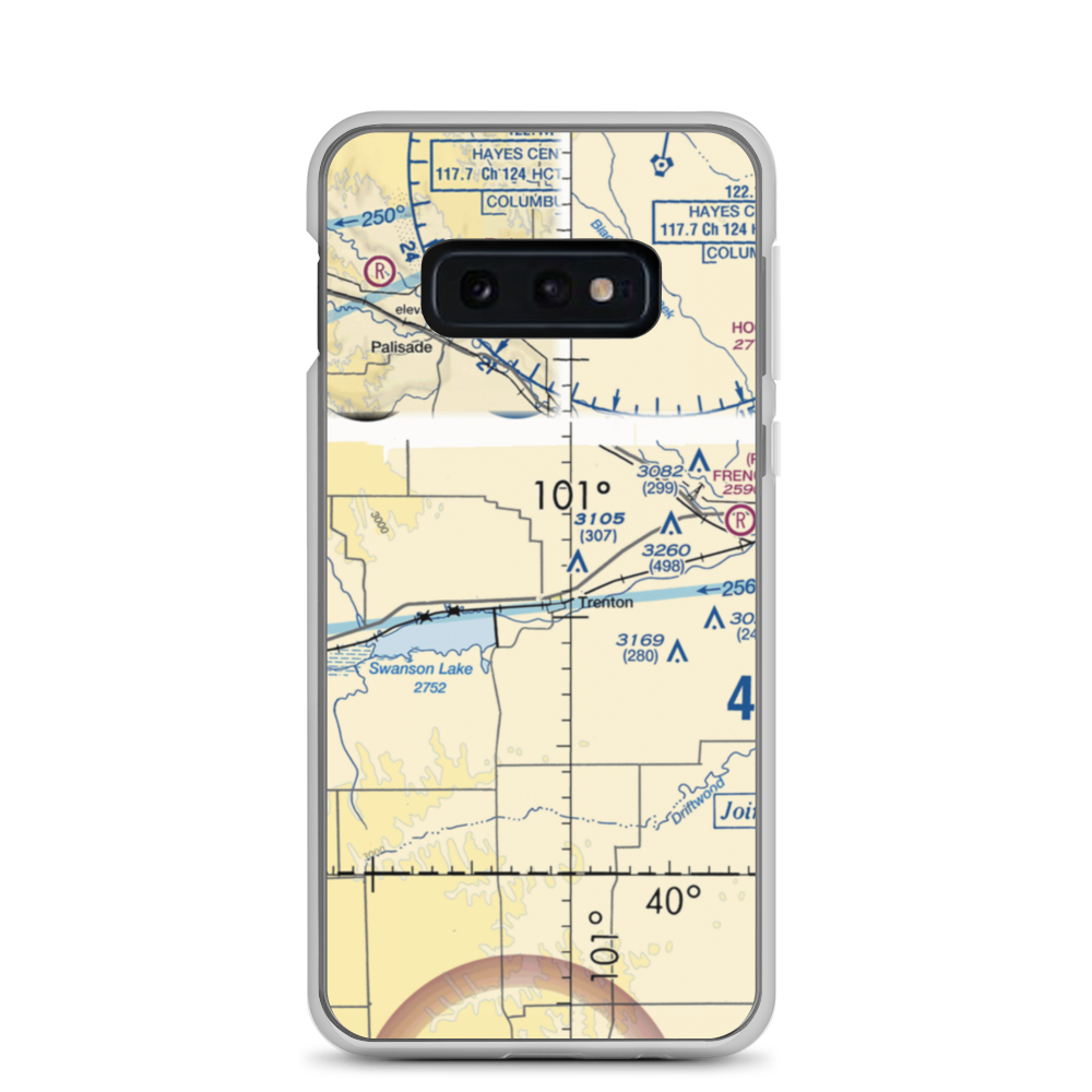 Trenton Municipal Airport (9V2) VFR Sectional Samsung Case Samsung Galaxy S10e model shown