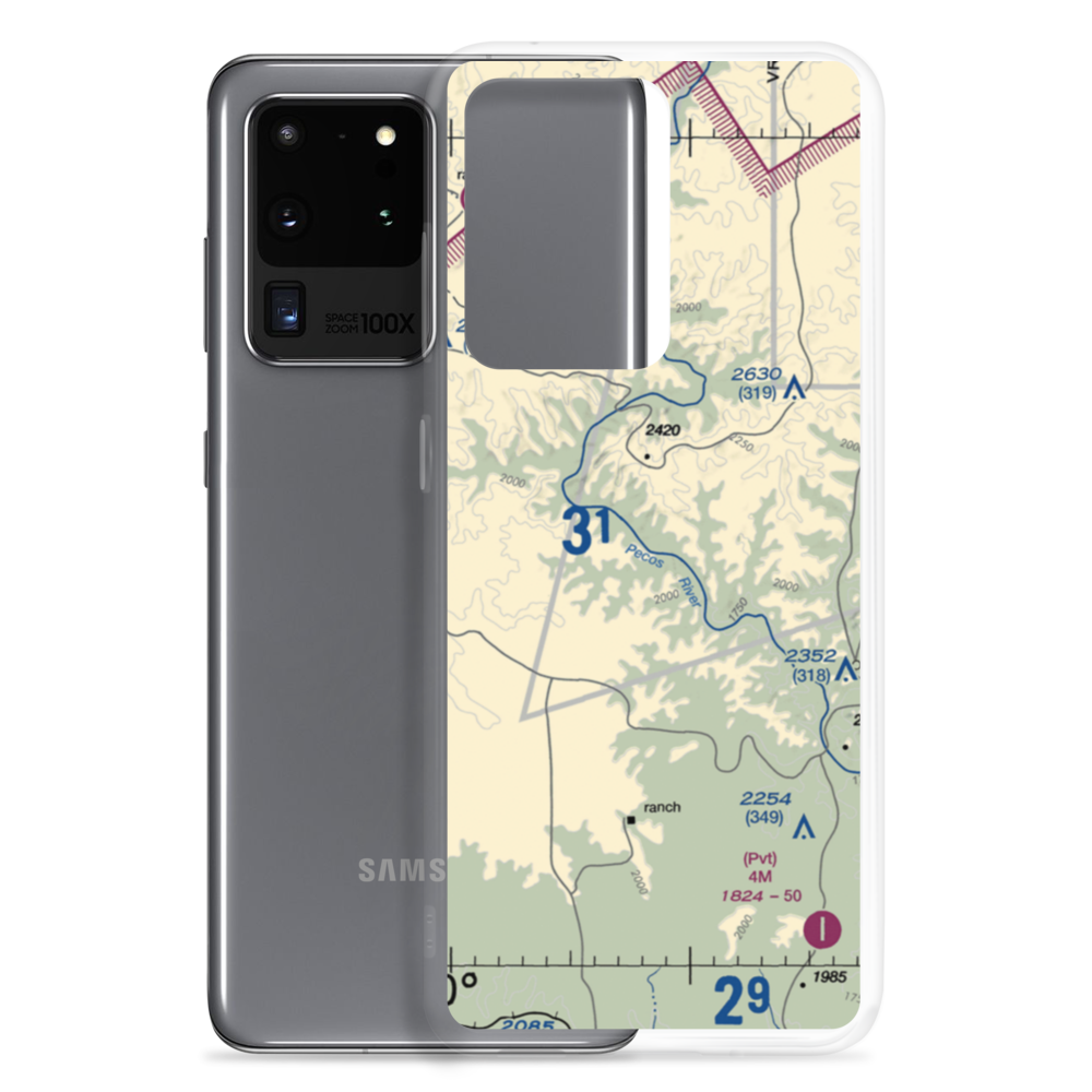 Tres Ninos Ranch Airport (XS36) VFR Sectional Samsung Case Samsung Galaxy S20 Ultra model shown