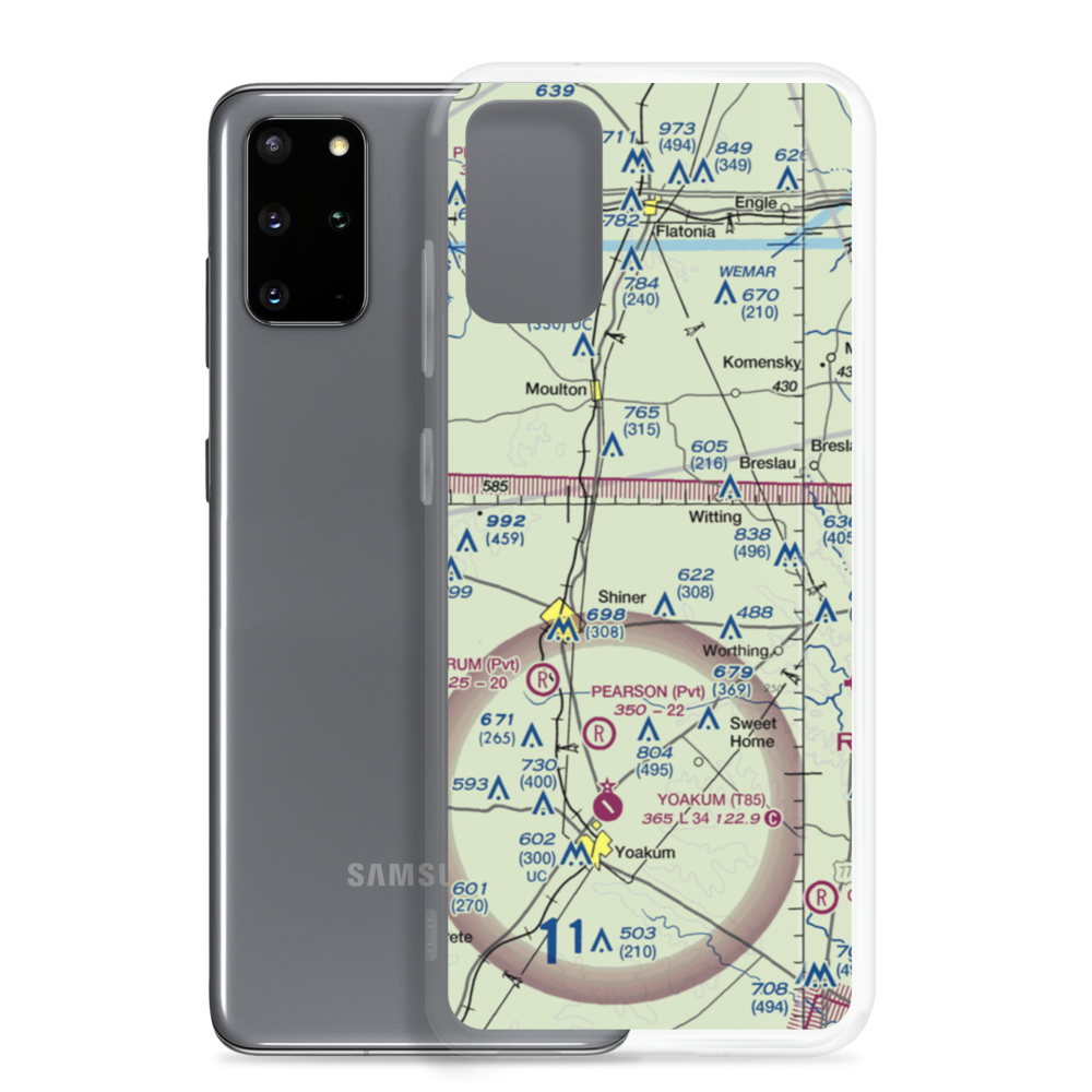 Tres Perros Flying Field (US-1230) VFR Sectional Samsung Case Samsung Galaxy S20 Plus model shown