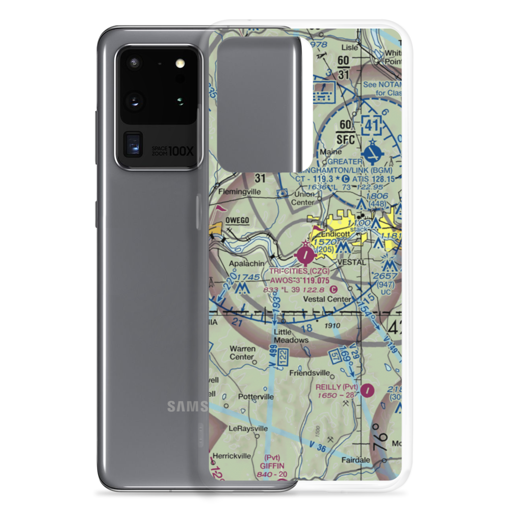Tri Cities Airport (CZG) VFR Sectional Samsung Case Samsung Galaxy S20 Ultra model shown