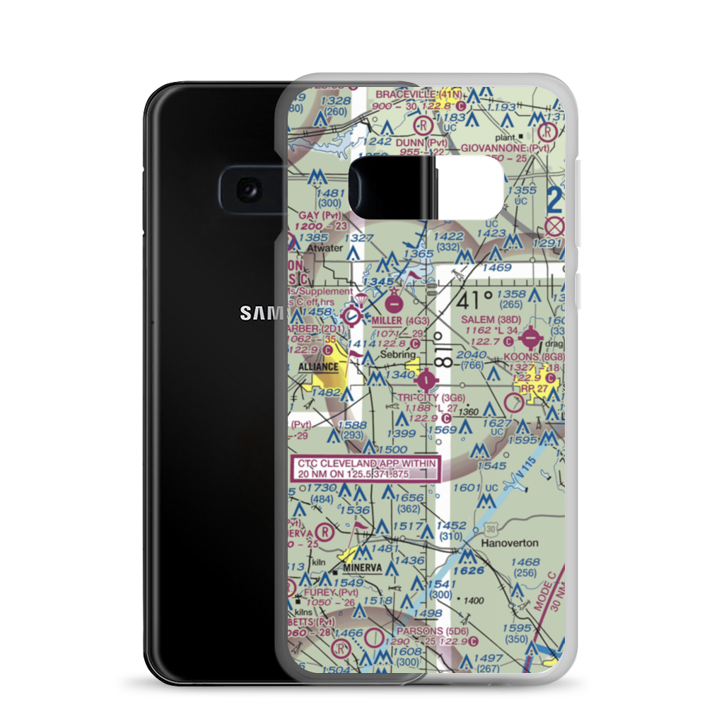 Tri City Airport (3G6) VFR Sectional Samsung Case Samsung Galaxy S10e model shown