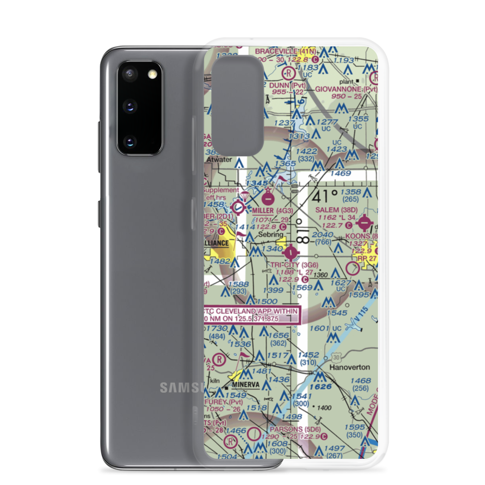 Tri City Airport (3G6) VFR Sectional Samsung Case Samsung Galaxy S20 model shown