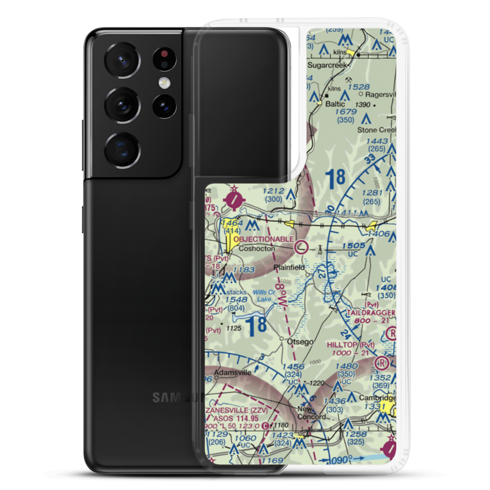 Tri-City Airport (80G) VFR Sectional Samsung Case Samsung Galaxy S21 Ultra model shown