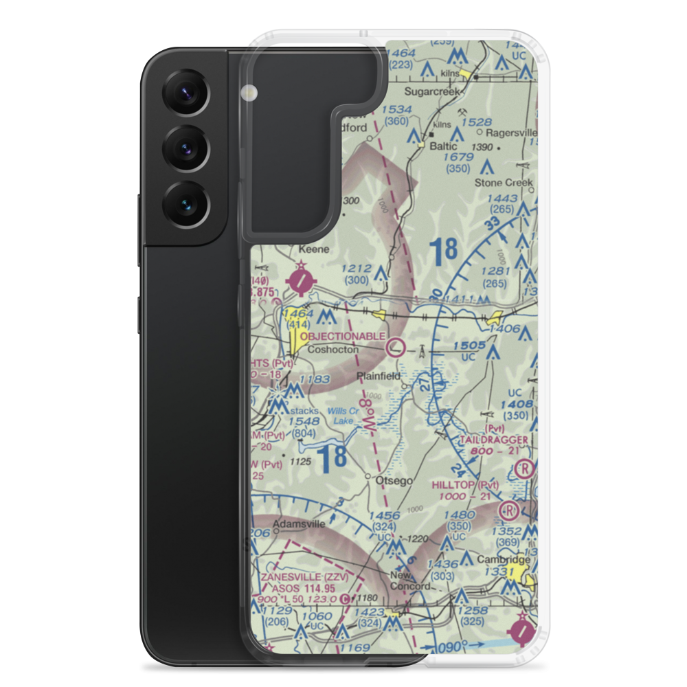 Tri-City Airport (80G) VFR Sectional Samsung Case Samsung Galaxy S22 Plus model shown