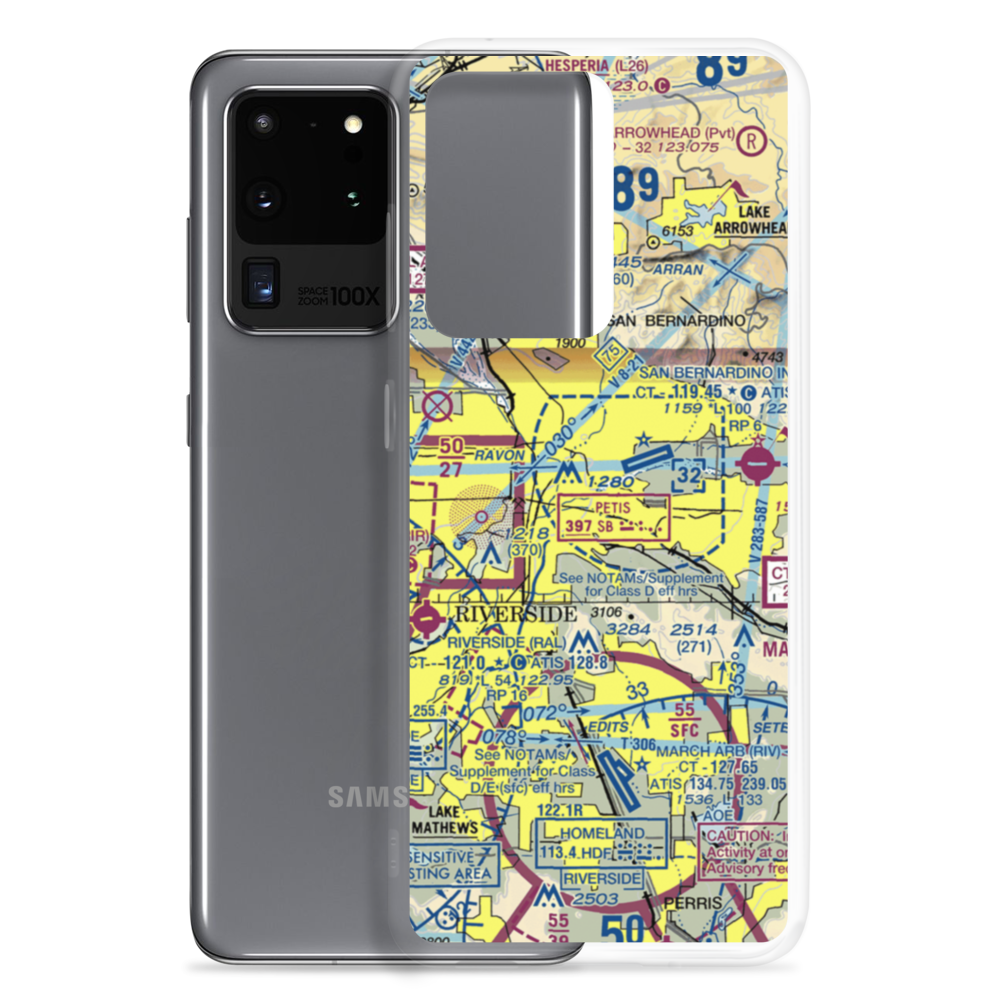 Tri-City Airport (SBT) VFR Sectional Samsung Case Samsung Galaxy S20 Ultra model shown
