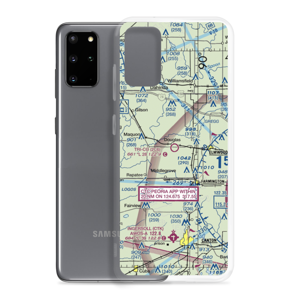 Tri-County Airport (2C6) VFR Sectional Samsung Case Samsung Galaxy S20 Plus model shown