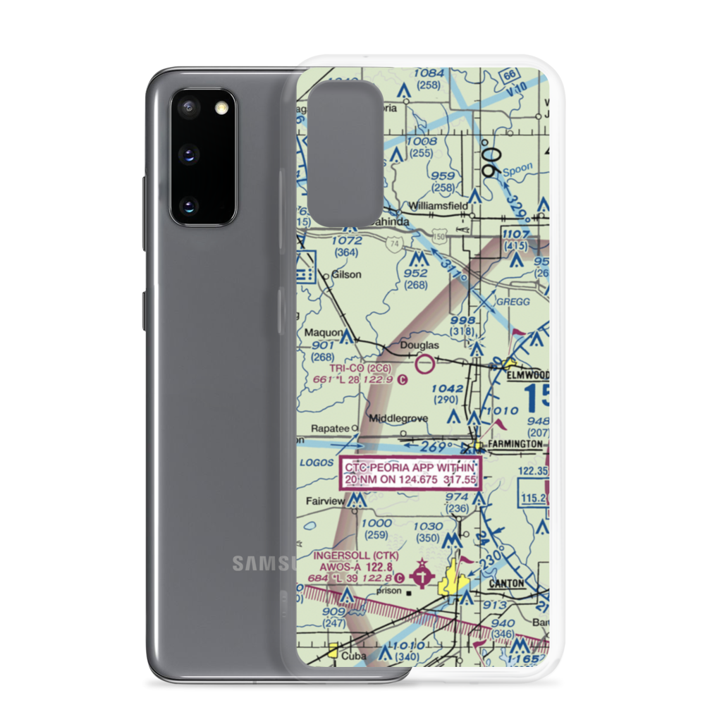 Tri-County Airport (2C6) VFR Sectional Samsung Case Samsung Galaxy S20 model shown