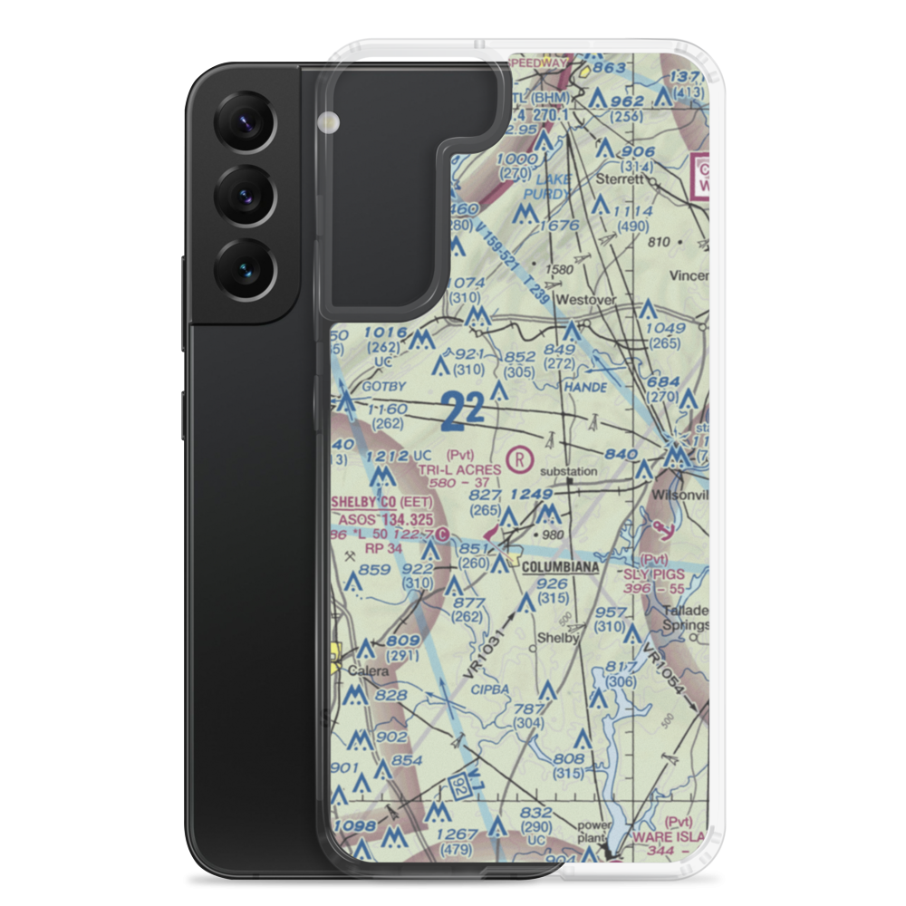 Tri-L Acres Airport (1AL2) VFR Sectional Samsung Case Samsung Galaxy S22 Plus model shown