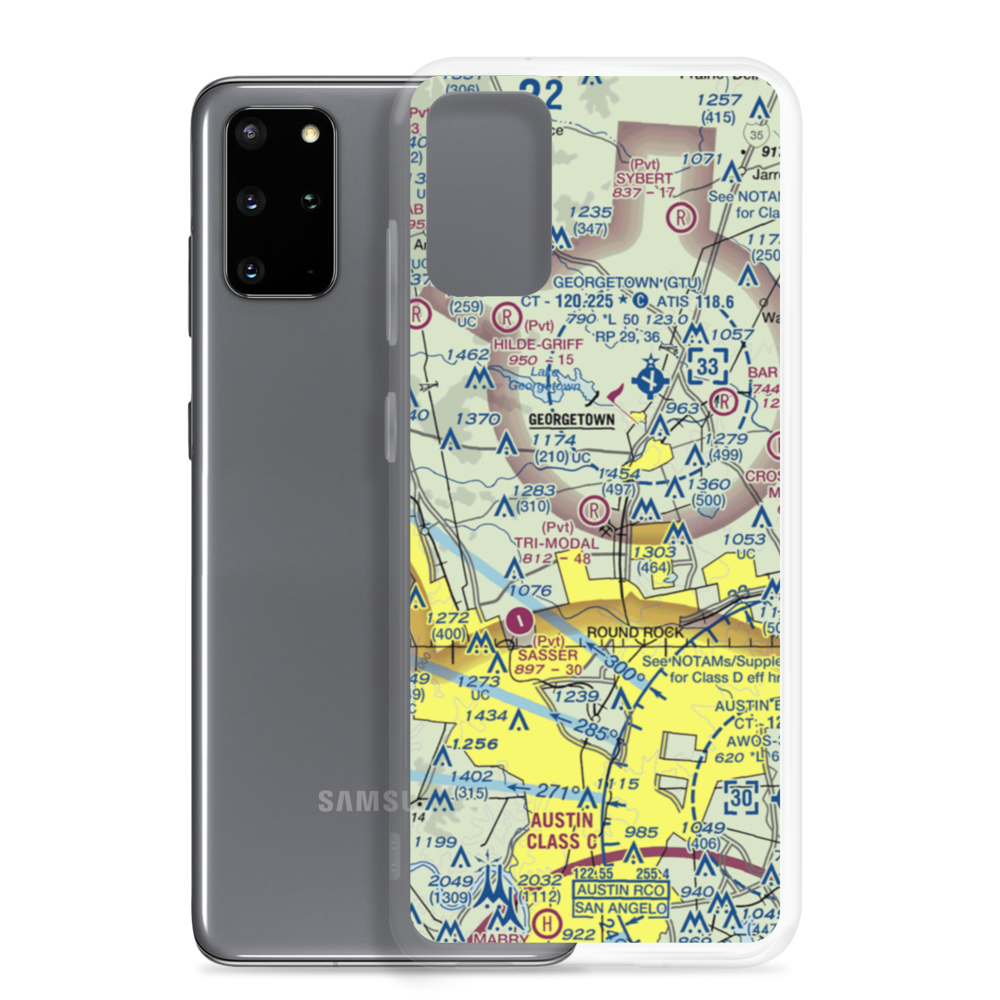 Tri-Modal Air Park (30TA) VFR Sectional Samsung Case Samsung Galaxy S20 Plus model shown