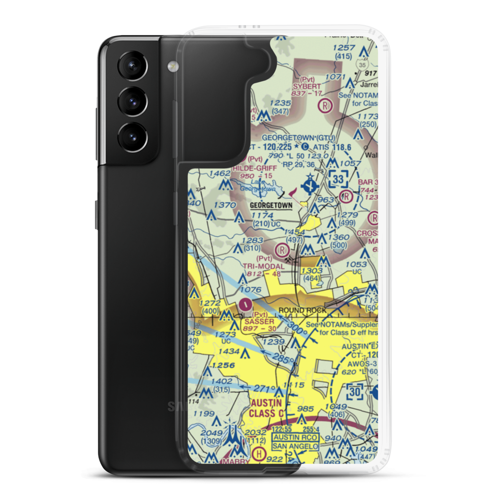 Tri-Modal Air Park (30TA) VFR Sectional Samsung Case Samsung Galaxy S21 Plus model shown