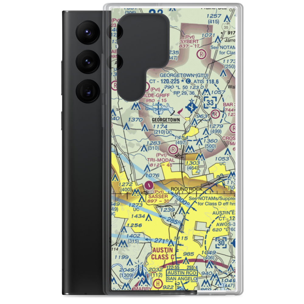 Tri-Modal Air Park (30TA) VFR Sectional Samsung Case Samsung Galaxy S22 Ultra model shown