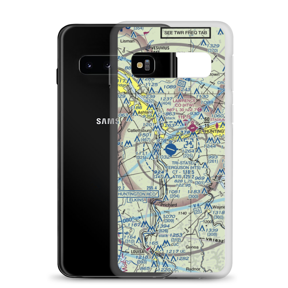Tri-State/Milton J. Ferguson Field (HTS) VFR Sectional Samsung Case Samsung Galaxy S10 model shown