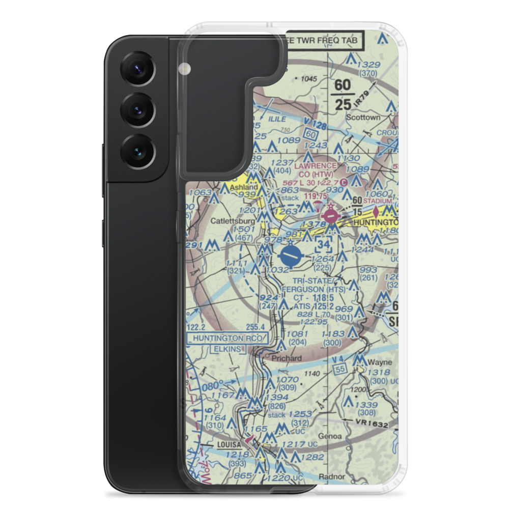 Tri-State/Milton J. Ferguson Field (HTS) VFR Sectional Samsung Case Samsung Galaxy S22 Plus model shown