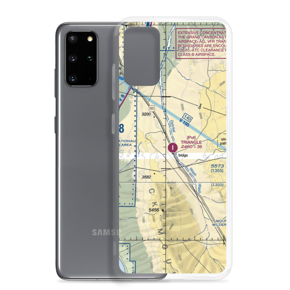 Triangle Airpark (AZ50) VFR Sectional Samsung Case Samsung Galaxy S20 Plus model shown