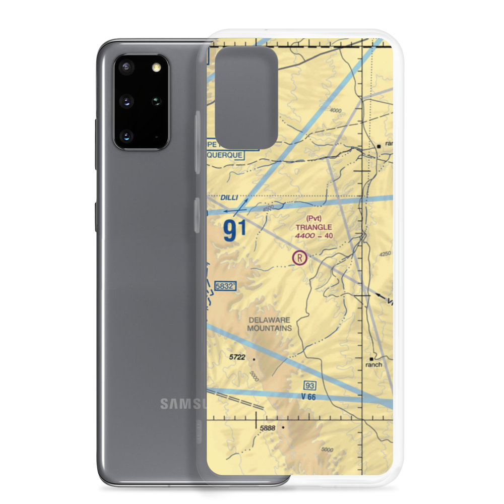 Triangle Ranch Private Airport (2TA3) VFR Sectional Samsung Case Samsung Galaxy S20 Plus model shown