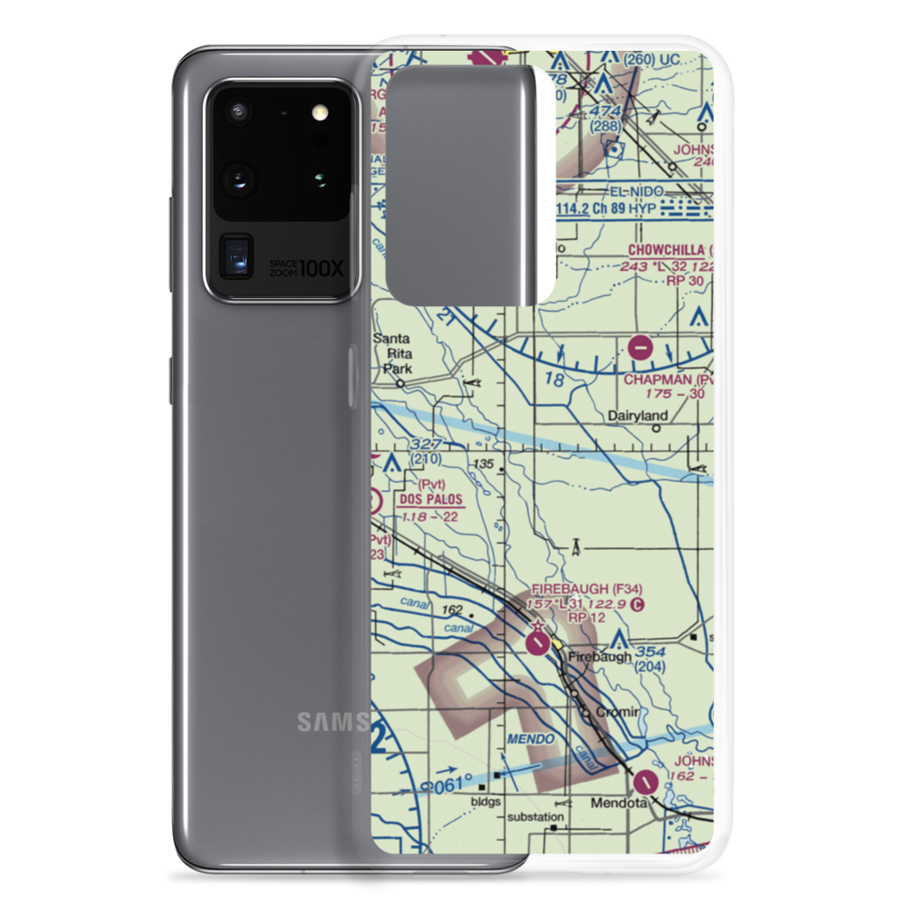 Triangle T Ranch Airport (66CL) VFR Sectional Samsung Case Samsung Galaxy S20 Ultra model shown