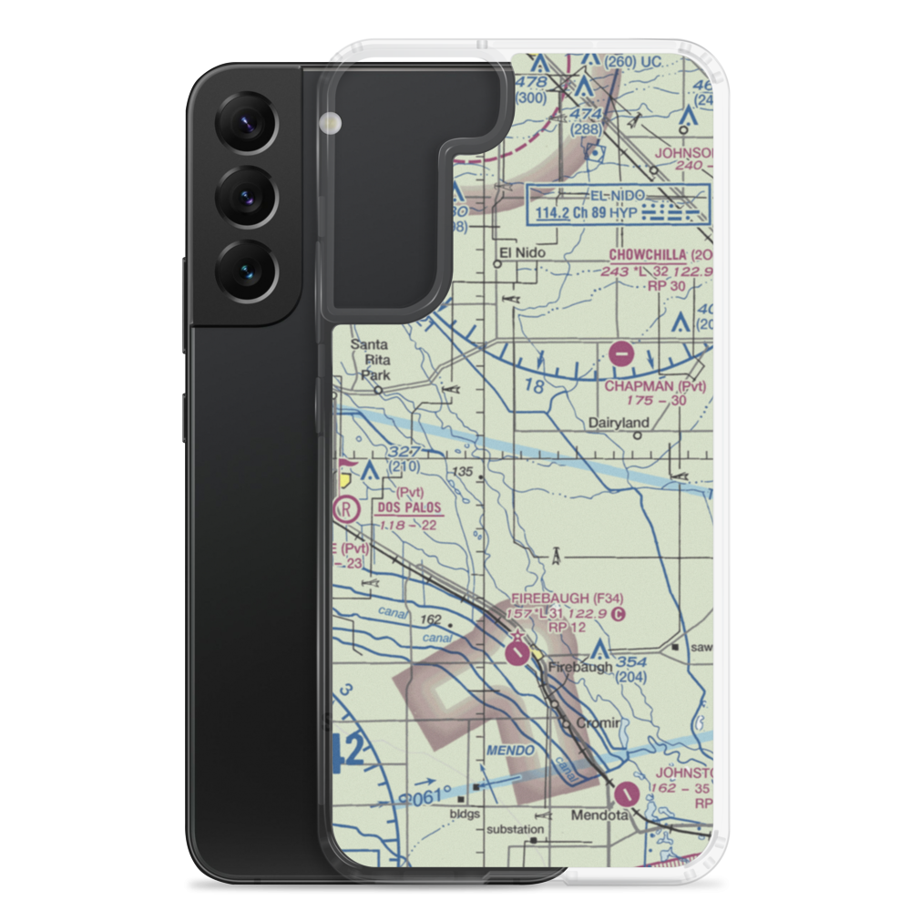 Triangle T Ranch Airport (66CL) VFR Sectional Samsung Case Samsung Galaxy S22 Plus model shown