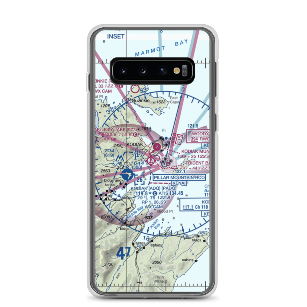 Trident Basin Seaplane Base (T44) VFR Sectional Samsung Case Samsung Galaxy S10 model shown
