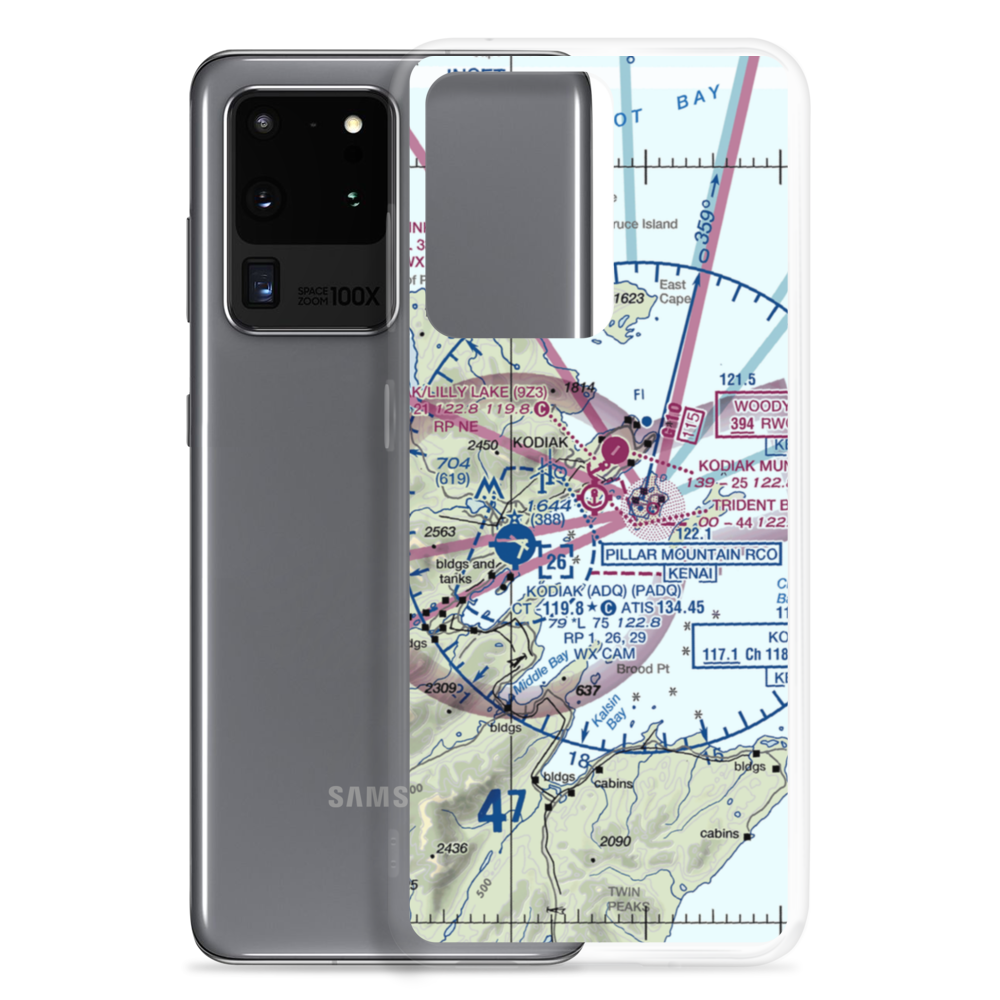 Trident Basin Seaplane Base (T44) VFR Sectional Samsung Case Samsung Galaxy S20 Ultra model shown