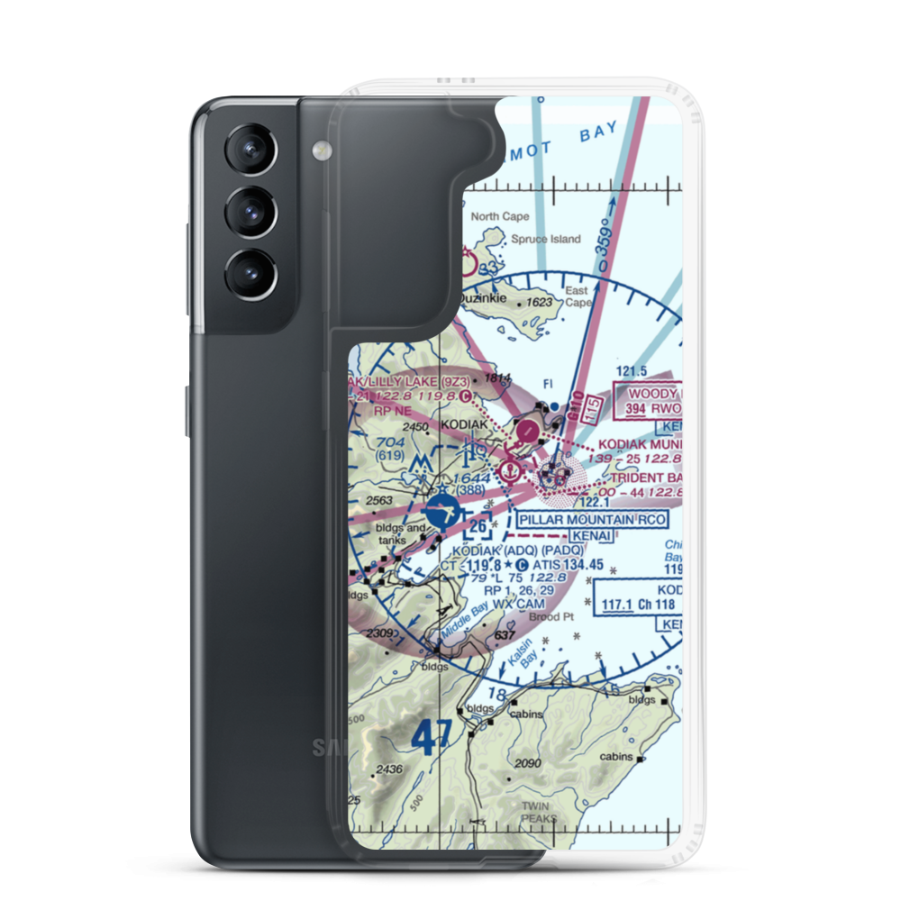 Trident Basin Seaplane Base (T44) VFR Sectional Samsung Case Samsung Galaxy S21 model shown