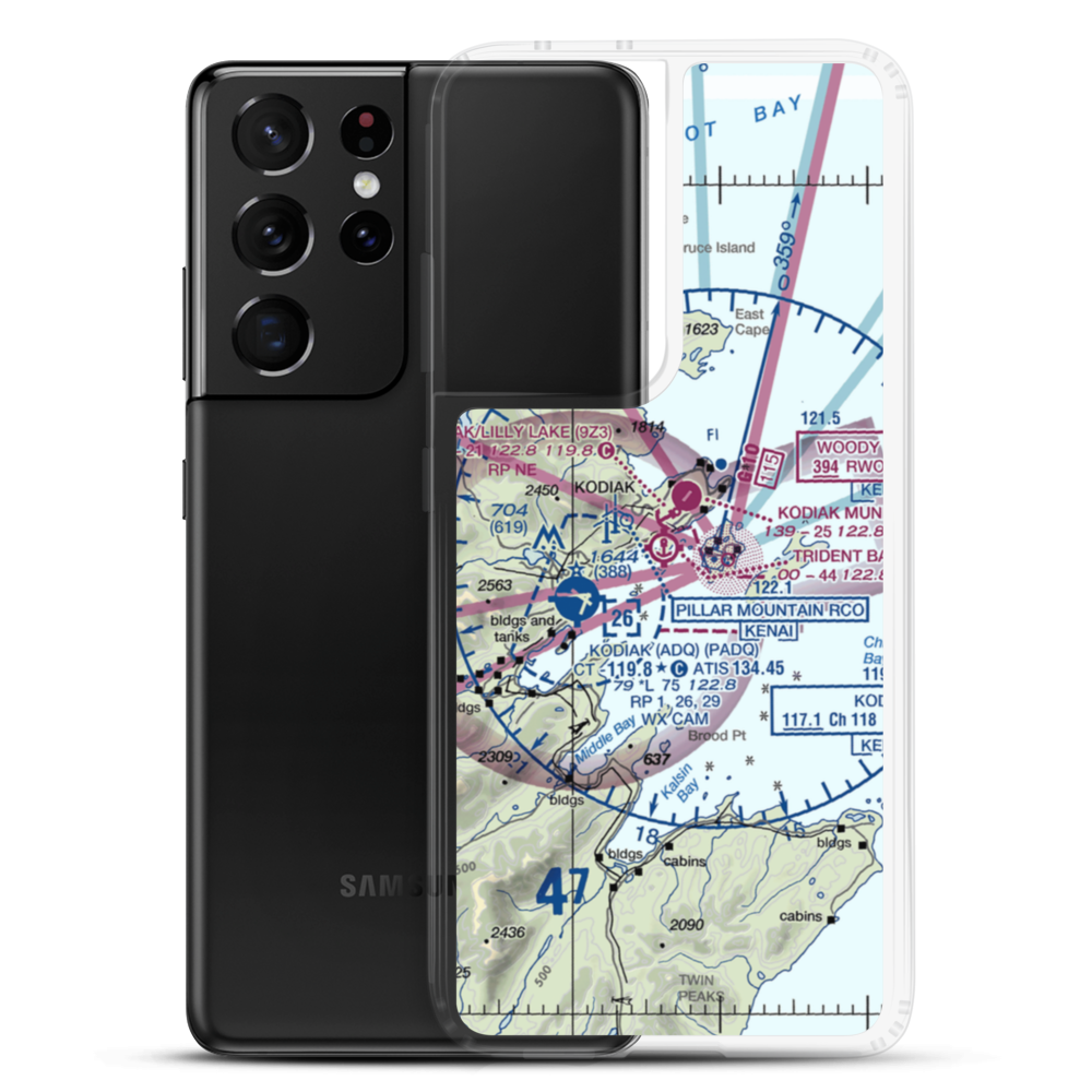 Trident Basin Seaplane Base (T44) VFR Sectional Samsung Case Samsung Galaxy S21 Ultra model shown