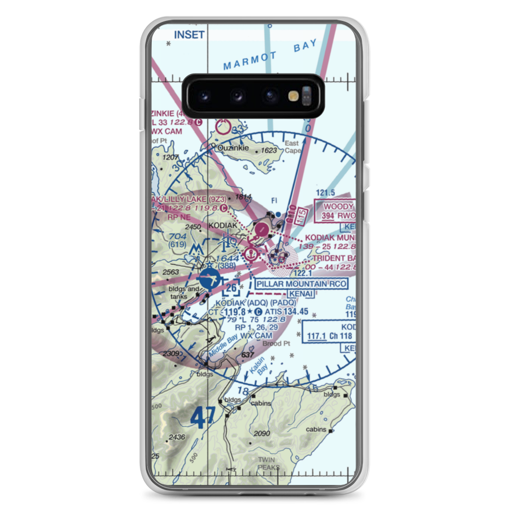Trident Basin Seaplane Base (T44) VFR Sectional Samsung Case Samsung Galaxy S10+ model shown