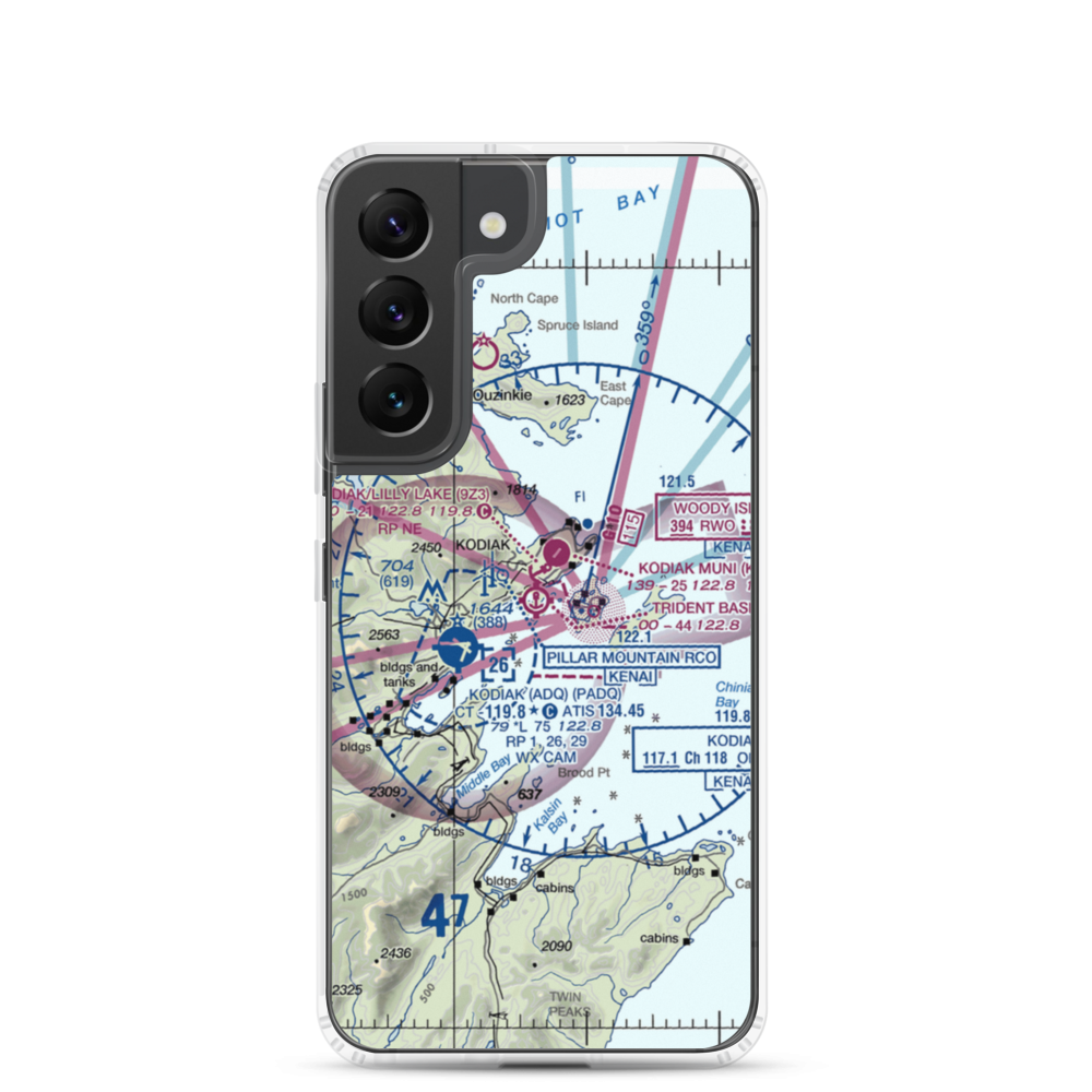 Trident Basin Seaplane Base (T44) VFR Sectional Samsung Case Samsung Galaxy S22 model shown