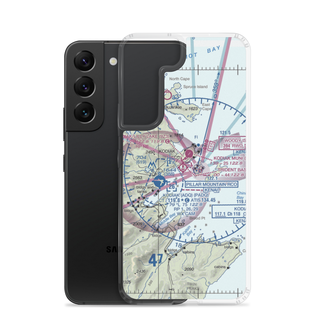 Trident Basin Seaplane Base (T44) VFR Sectional Samsung Case Samsung Galaxy S22 model shown