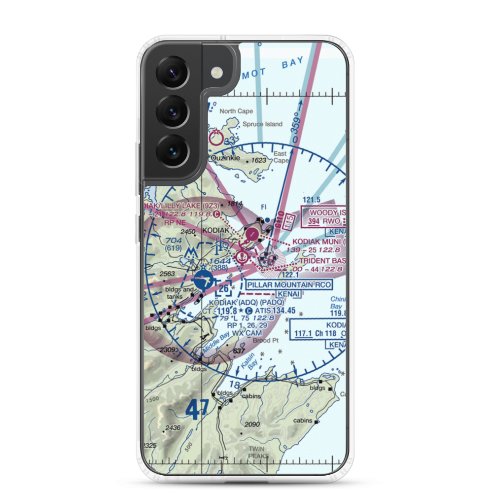 Trident Basin Seaplane Base (T44) VFR Sectional Samsung Case Samsung Galaxy S22 Plus model shown