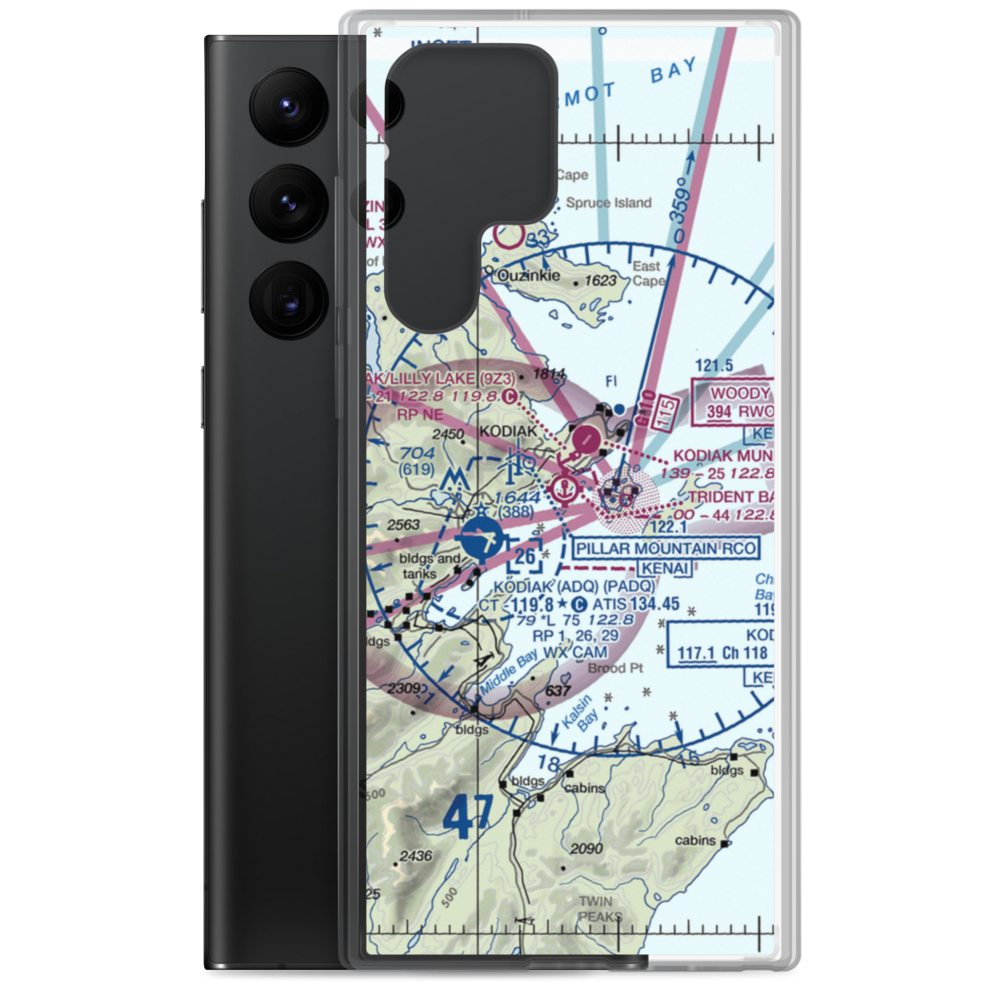 Trident Basin Seaplane Base (T44) VFR Sectional Samsung Case Samsung Galaxy S22 Ultra model shown
