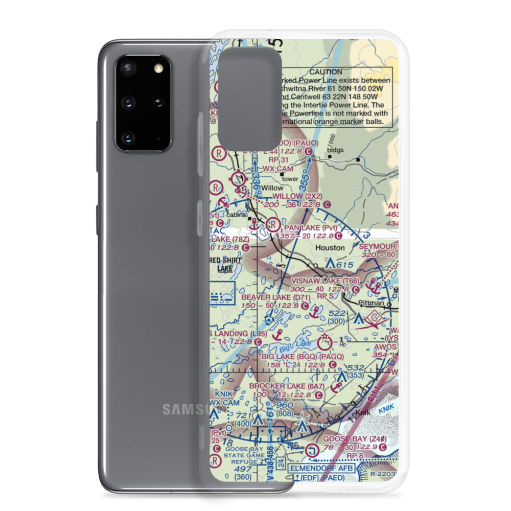 Trio Estates Airport (AA30) VFR Sectional Samsung Case Samsung Galaxy S20 Plus model shown