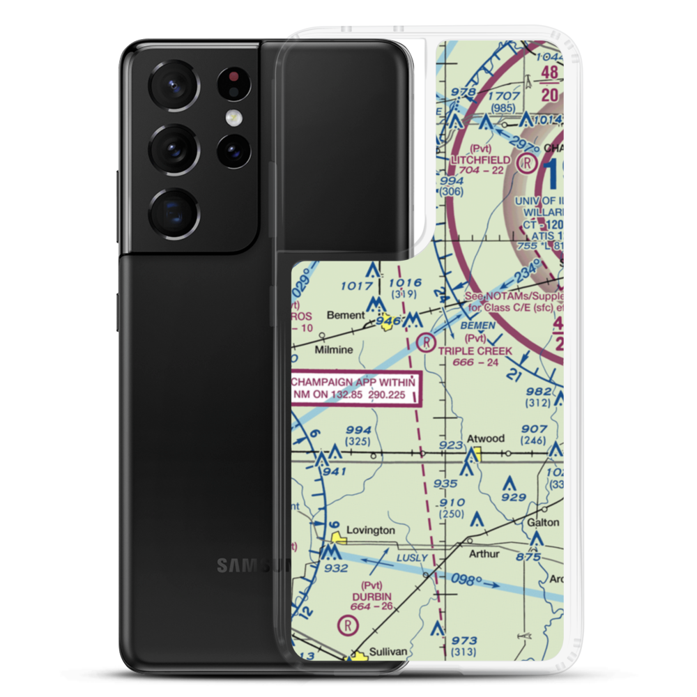 Triple Creek Airport (1IS2) VFR Sectional Samsung Case Samsung Galaxy S21 Ultra model shown