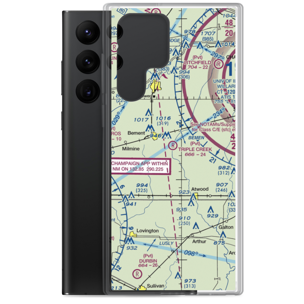 Triple Creek Airport (1IS2) VFR Sectional Samsung Case Samsung Galaxy S22 Ultra model shown