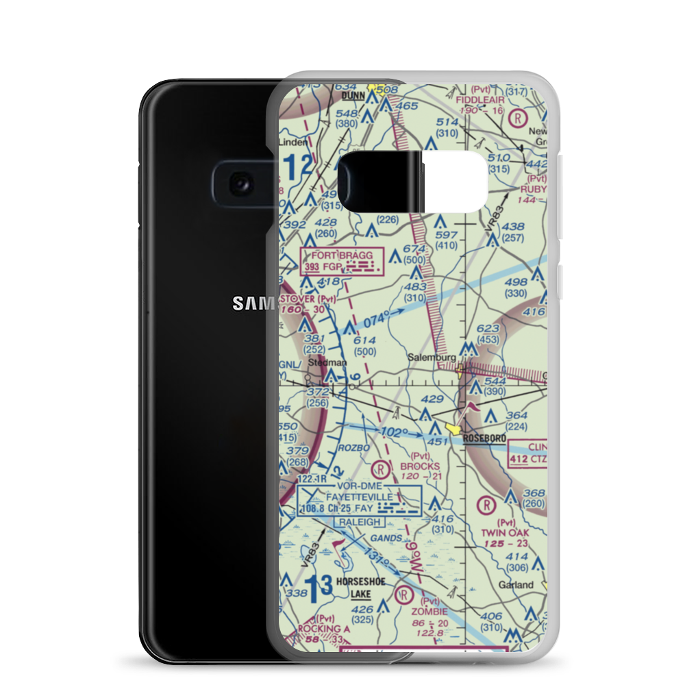 Triple F Airpark (9NR7) VFR Sectional Samsung Case Samsung Galaxy S10e model shown