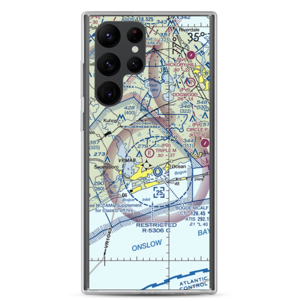 Triple M Airport (4NC5) VFR Sectional Samsung Case Samsung Galaxy S22 Ultra model shown