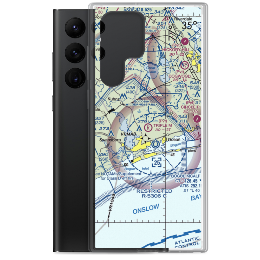 Triple M Airport (4NC5) VFR Sectional Samsung Case Samsung Galaxy S22 Ultra model shown