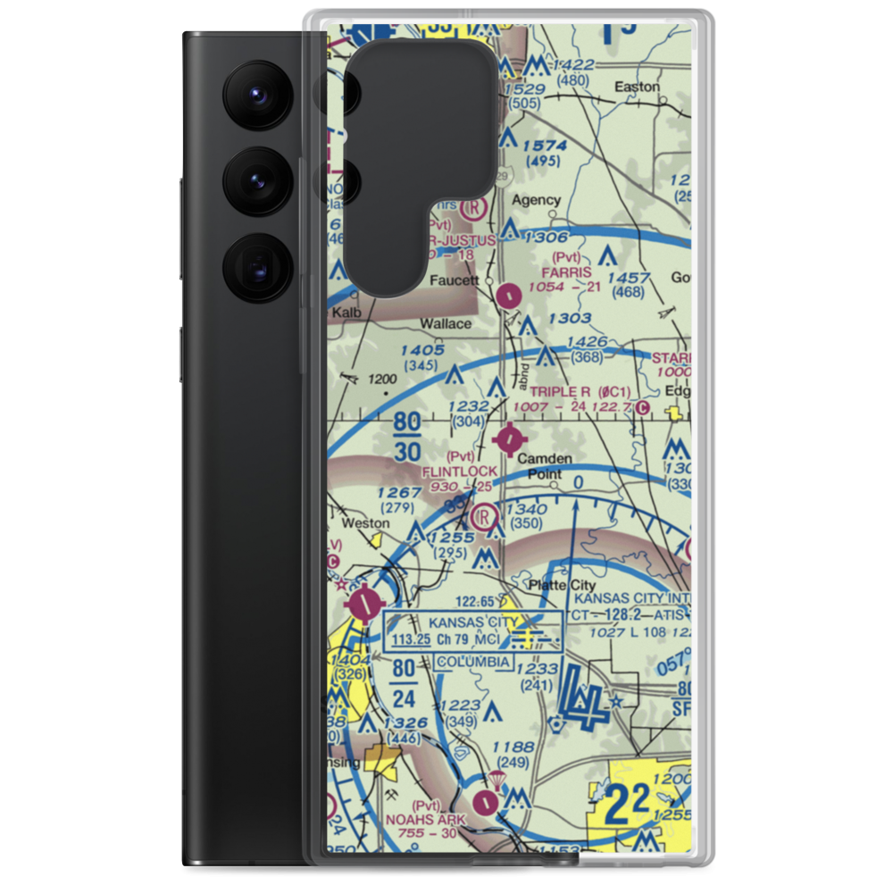 Triple R Airport (0C1) VFR Sectional Samsung Case Samsung Galaxy S22 Ultra model shown
