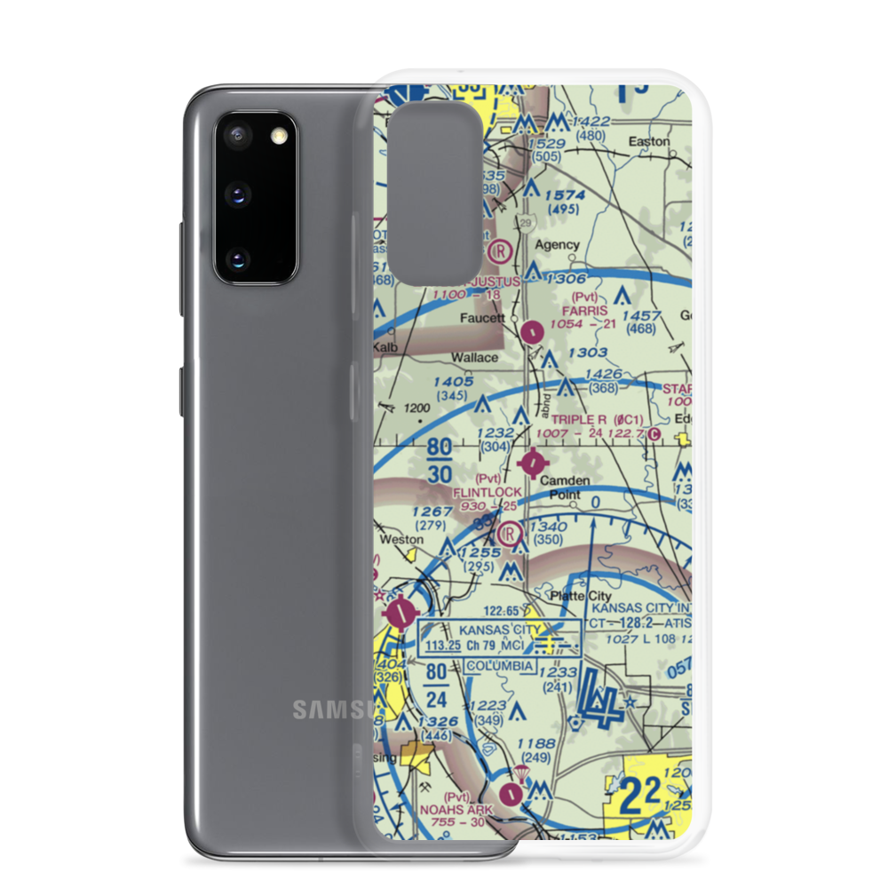 Triple R Airport (0C1) VFR Sectional Samsung Case Samsung Galaxy S20 model shown