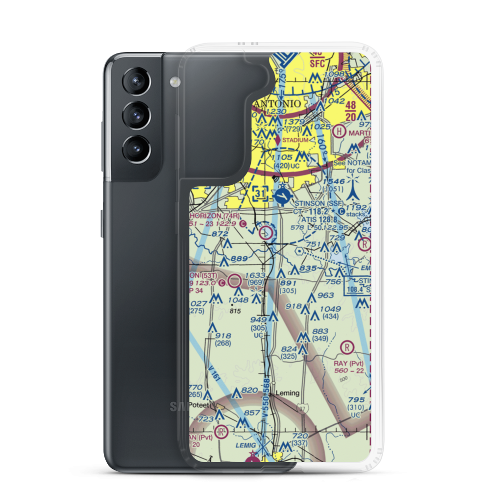 Triple R Airport (75XS) VFR Sectional Samsung Case Samsung Galaxy S21 model shown
